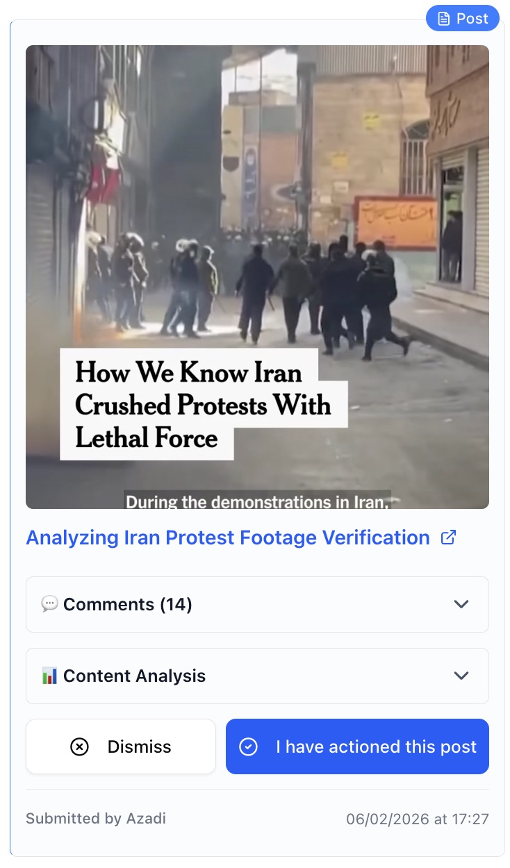 Post comments in the feed